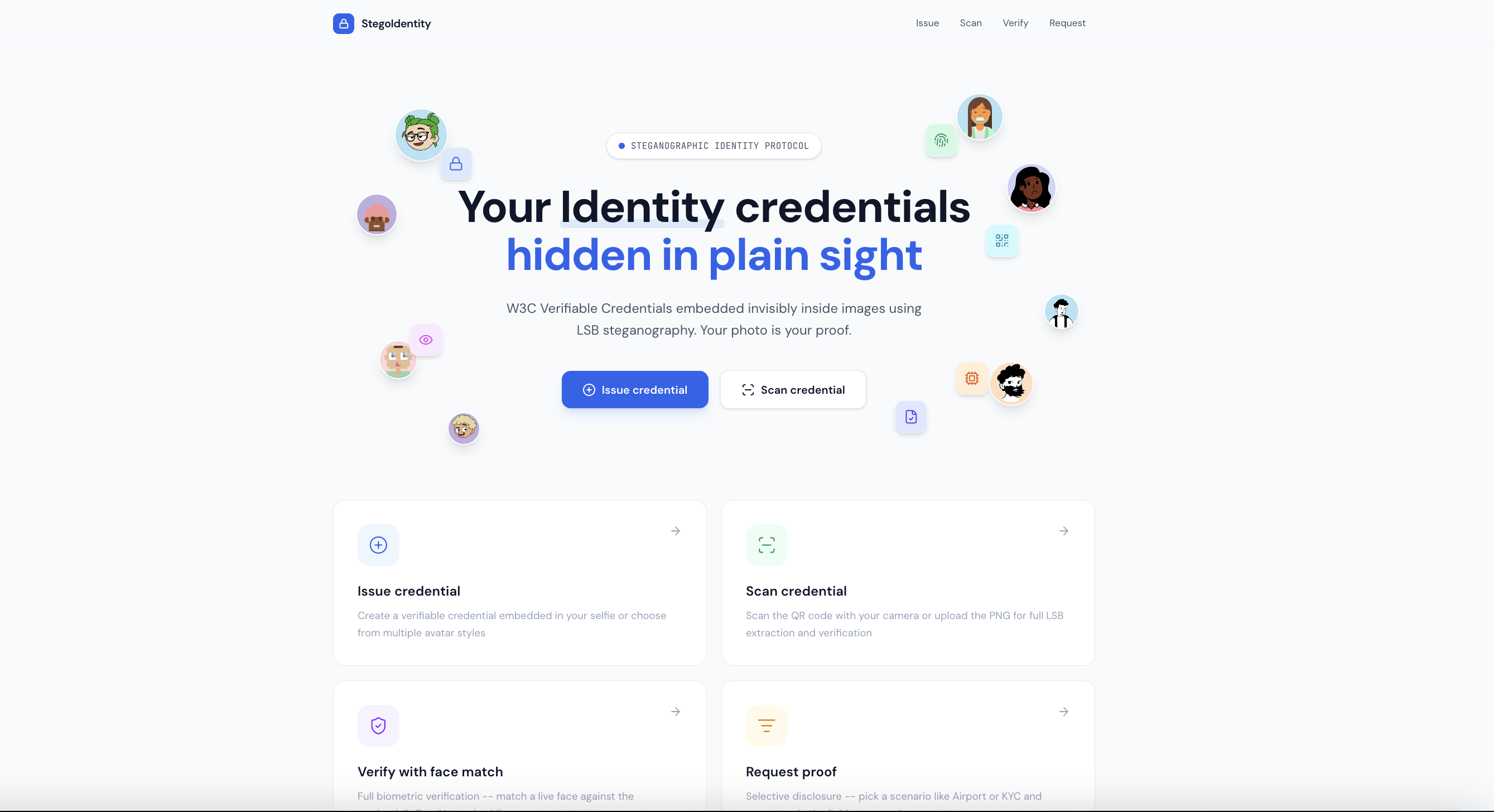 StegoIdentity — Steganographic Identity System screenshot 1